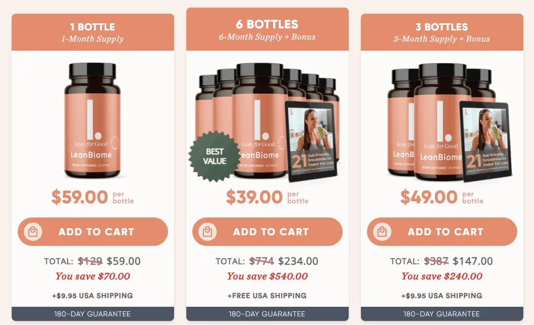 LeanBiome-6xBottle
